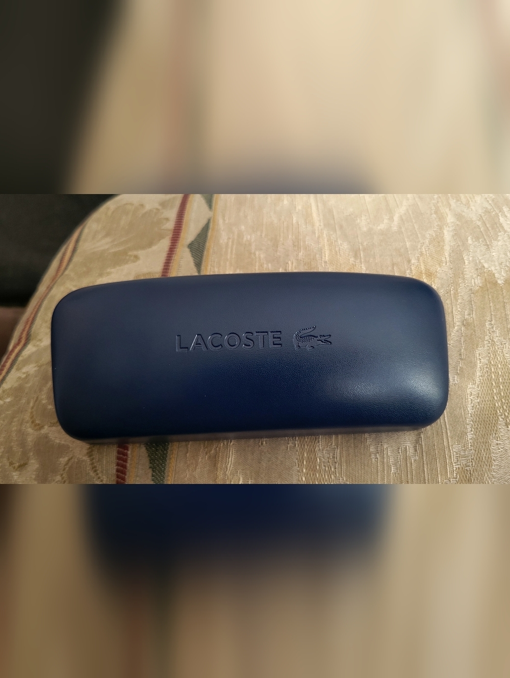 New Lacoste Blue Hard Shell Eyewear